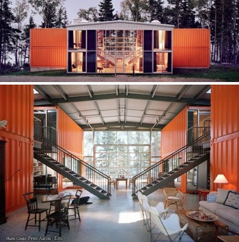 Adriance House Shipping Container Home Maine USA